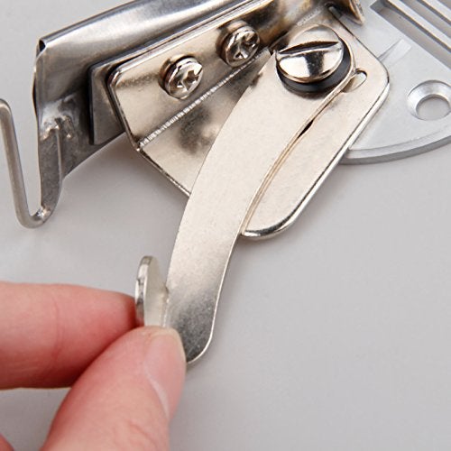 Hicello Binding Curve Edge Folder, Bias Binder Foot for Industrial Sewing Machine, Overlock Binding of Curve Edge Folder Tape Right Angle Bias Binder for Lockstitch Machine - Image 3