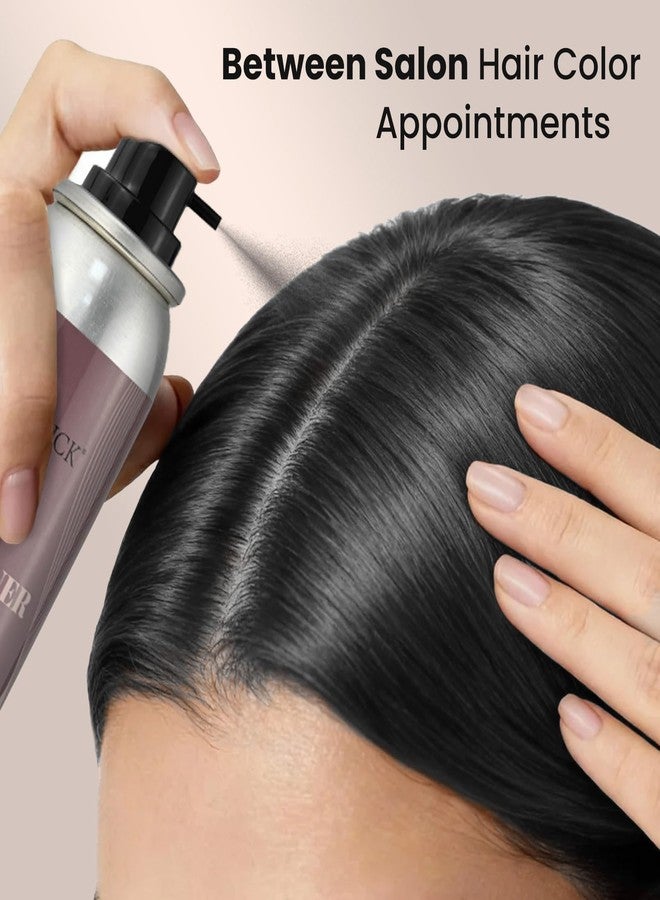 VOLLUCK Root Touch Up Hair Color Spray, Temporary Gray Hair Root Cover Up, Grey Coverage Spray For Women & Men, Ammonia-Free Quick Drying Water-Resistant Formula Black - Image 2