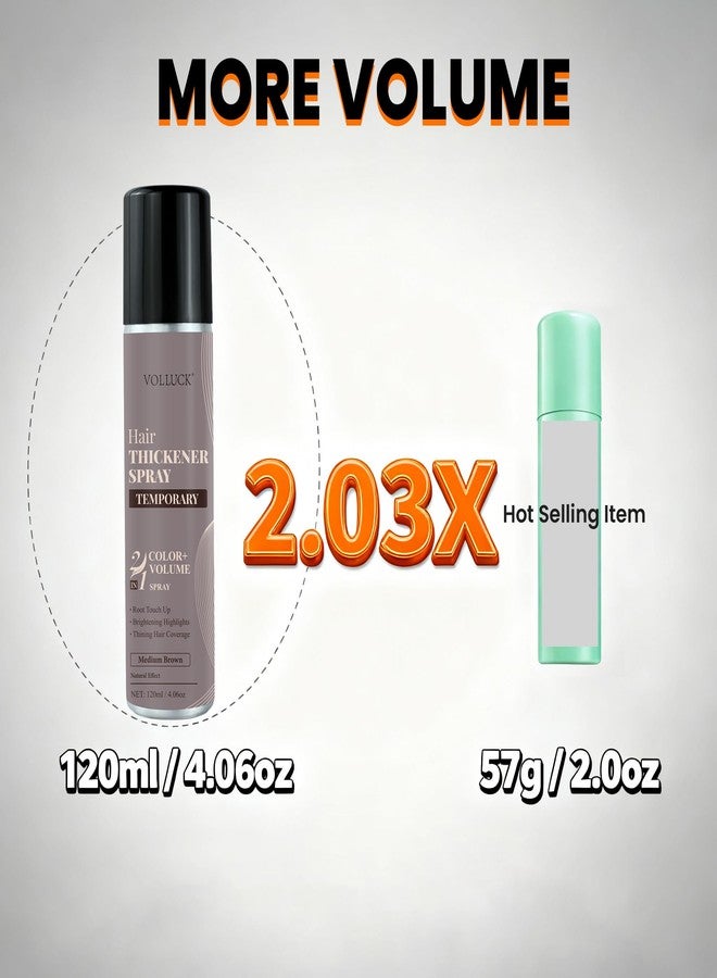 VOLLUCK Root Touch Up Hair Color Spray, Temporary Gray Hair Root Cover Up, Grey Coverage Spray For Women & Men, Ammonia-Free Quick Drying Water-Resistant Formula Black - Image 5