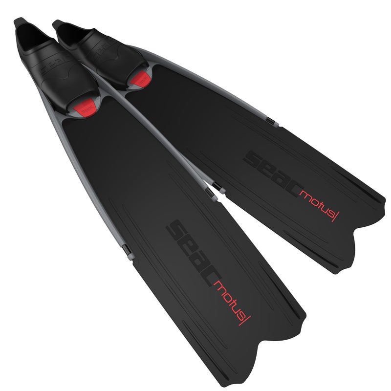 Seac Motus Long Free Diving Soft and Powerful Fins for Spearfishing Made in Italy - Image 2