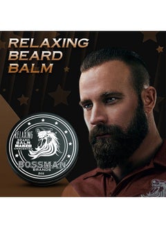 bossman Relaxing Beard Balm Tamer Thickener Relaxer And Softener Cream And Beard Care Product Made In Usa (Naked Scent)  - Image 3