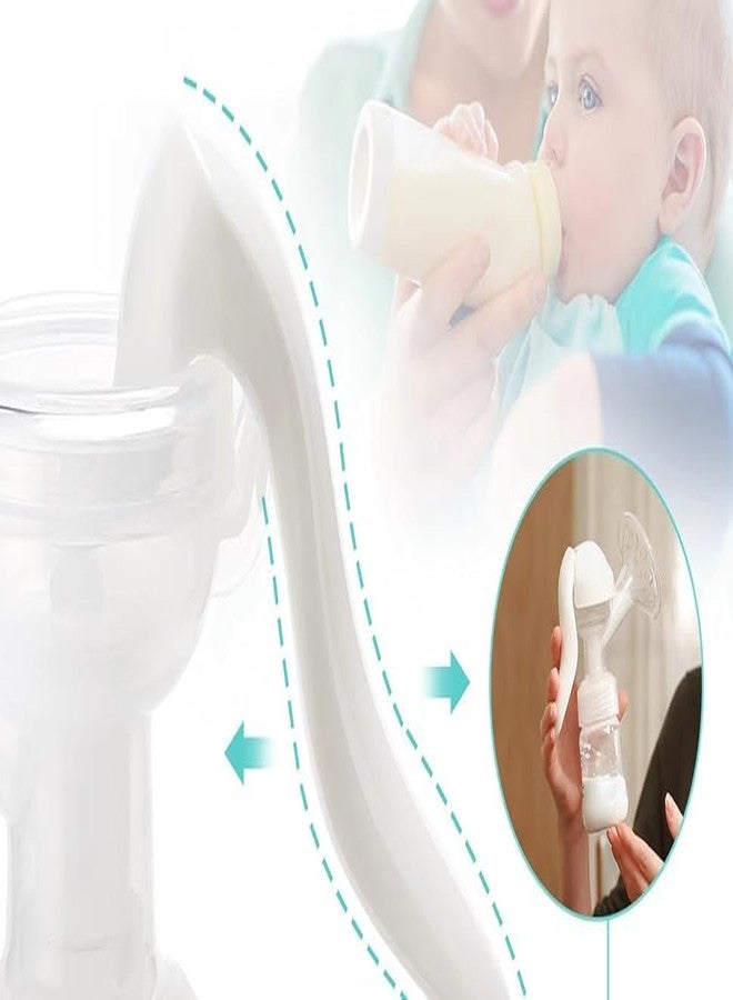 QISLOA Manual Breast Pump for Breastfeeding, Small Portable Manual Breast Milk Catcher Baby Feeding Pumps & Accessories - Image 4