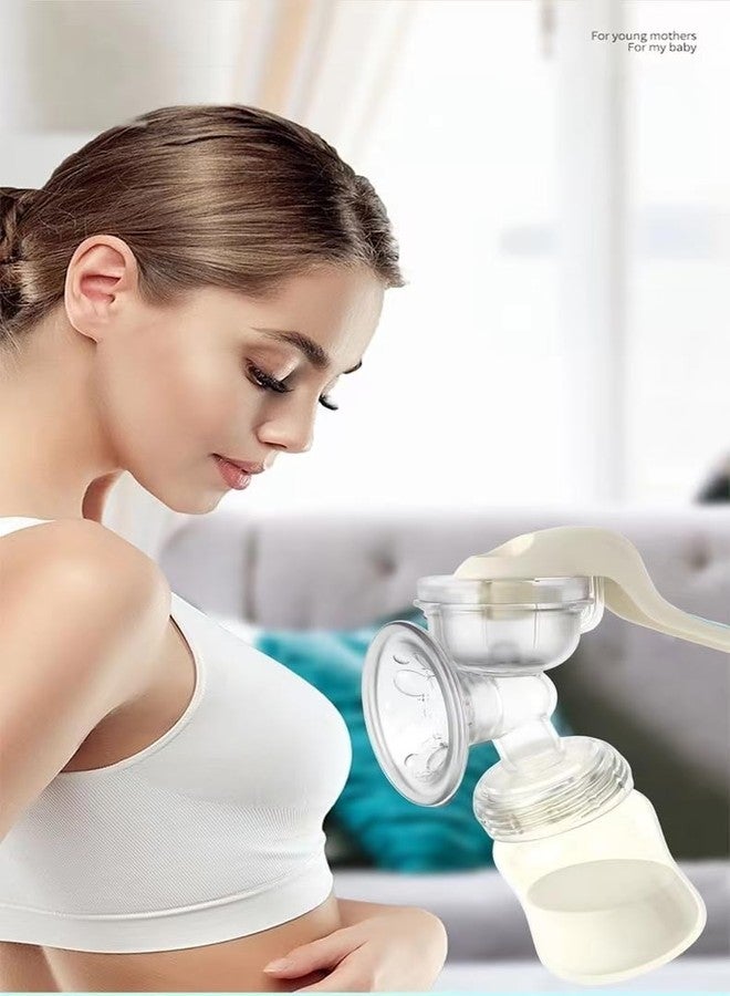 QISLOA Manual Breast Pump for Breastfeeding, Small Portable Manual Breast Milk Catcher Baby Feeding Pumps & Accessories - Image 2