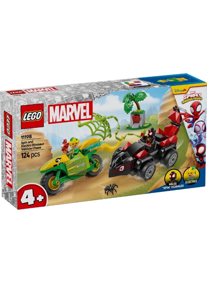LEGO LEGO - Marvel Spin and Electro Dinosaur Vehicle Chase 124 Pieces - 11198  - Image 1