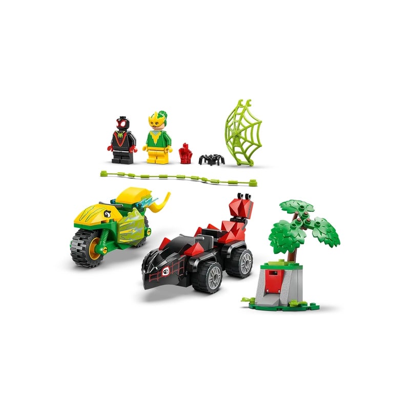 LEGO - Marvel Spin and Electro Dinosaur Vehicle Chase 124 Pieces - 11198 - Image 4