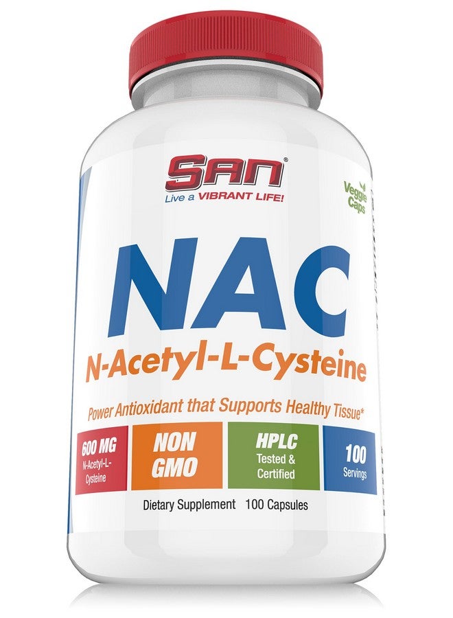 SAN N-Acetyl-L-Cysteine (NAC), Immune, Respiratory, Liver Health, NAC 600 mg, Potent antioxidant Support, Free-radicals, Easy to Absorb, 100 Capsules - Image 5