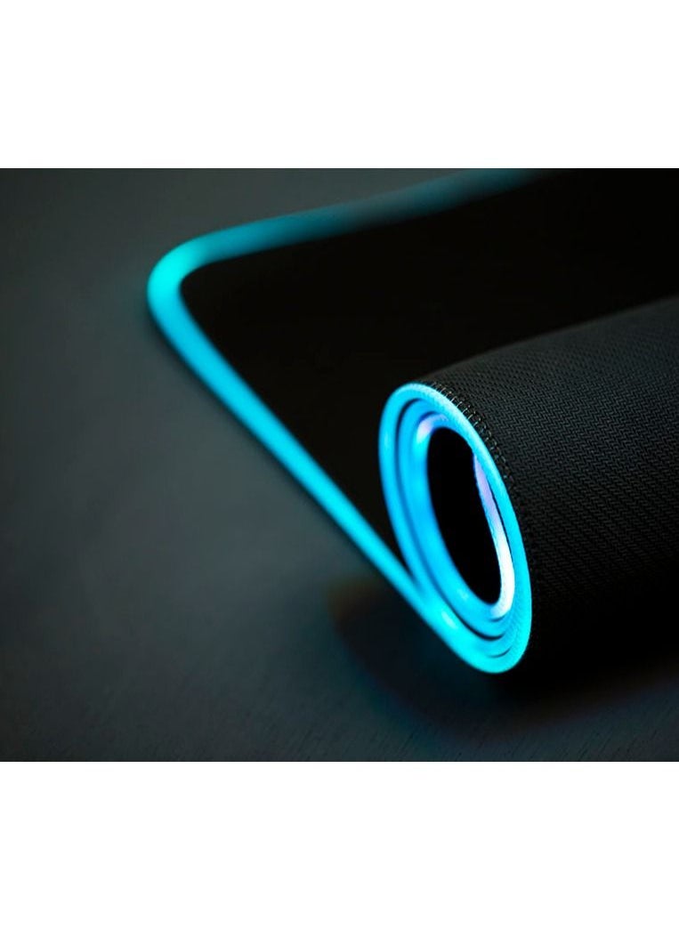 DarkFlash - darkFlash FLEX800 Extended Large Oversize RGB Gaming Mouse Pad, (30.5x11.8) Inch, 800MM,  Soft Cloth, Non-Slip, Water-Resistant Rubber Base, Computer Keyboard Mat with 9 Lighting Mode - Image 1