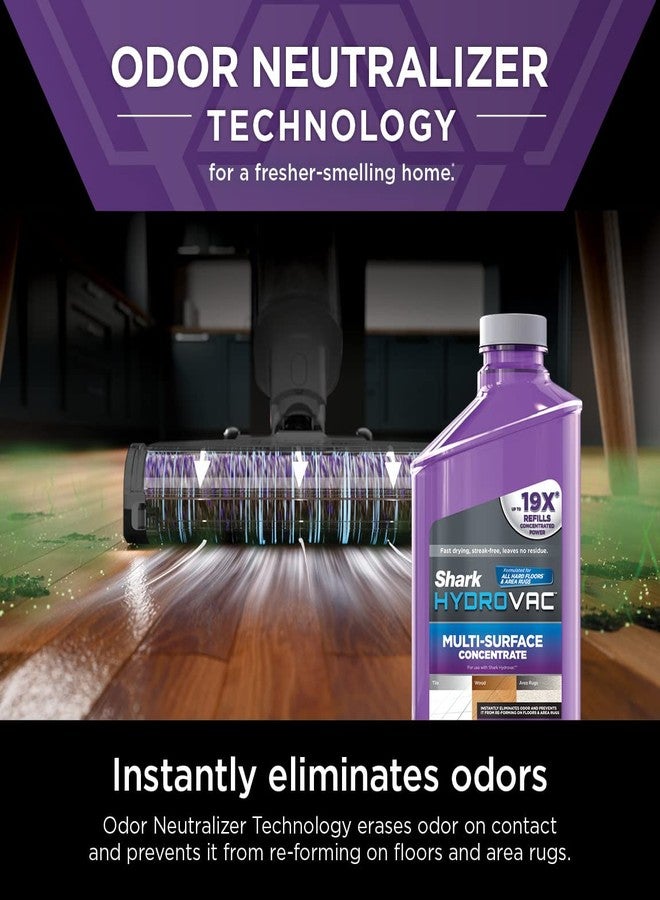 Shark HydroVac Multi-Surface 33-Oz. Concentrate with Odor Neutralizer Technology, Compatible with all HydroVac 3-in-1 Cleaners, for Sealed Hard Floors & Area Rugs, Spring Clean Scent, Purple, WDCM30 - Image 2