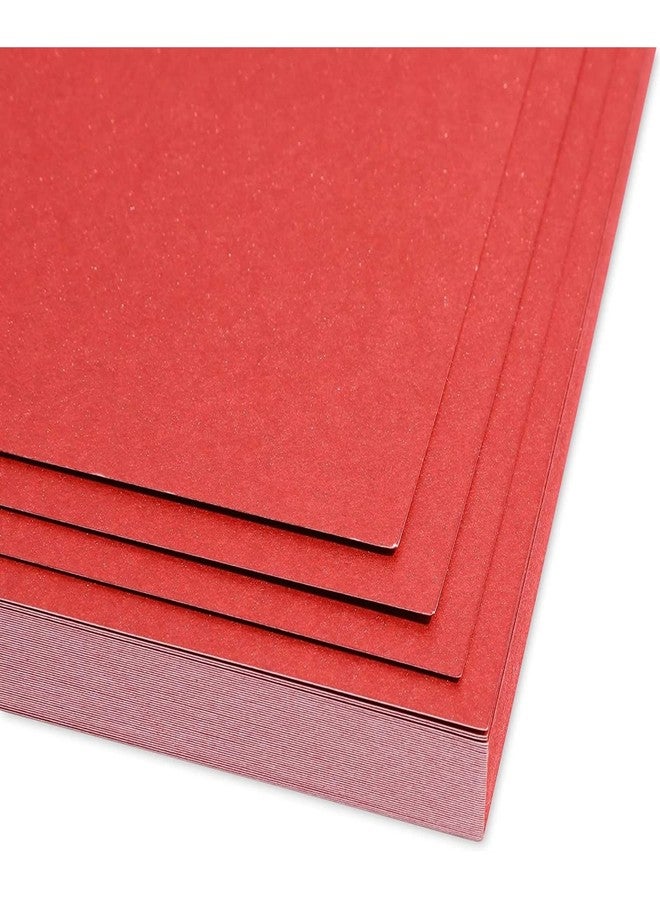 Paper Junkie Metallic Red Craft Paper Sheets - 8.5 x 11 In, Red, 50-Pack, Shimmer Lightweight Cardstock - Metallic Cardstock for Scrapbooking & Card Making, Craft Paper for Decorations - Image 5