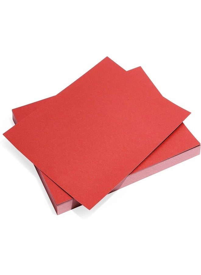 Paper Junkie Metallic Red Craft Paper Sheets - 8.5 x 11 In, Red, 50-Pack, Shimmer Lightweight Cardstock - Metallic Cardstock for Scrapbooking & Card Making, Craft Paper for Decorations - Image 4