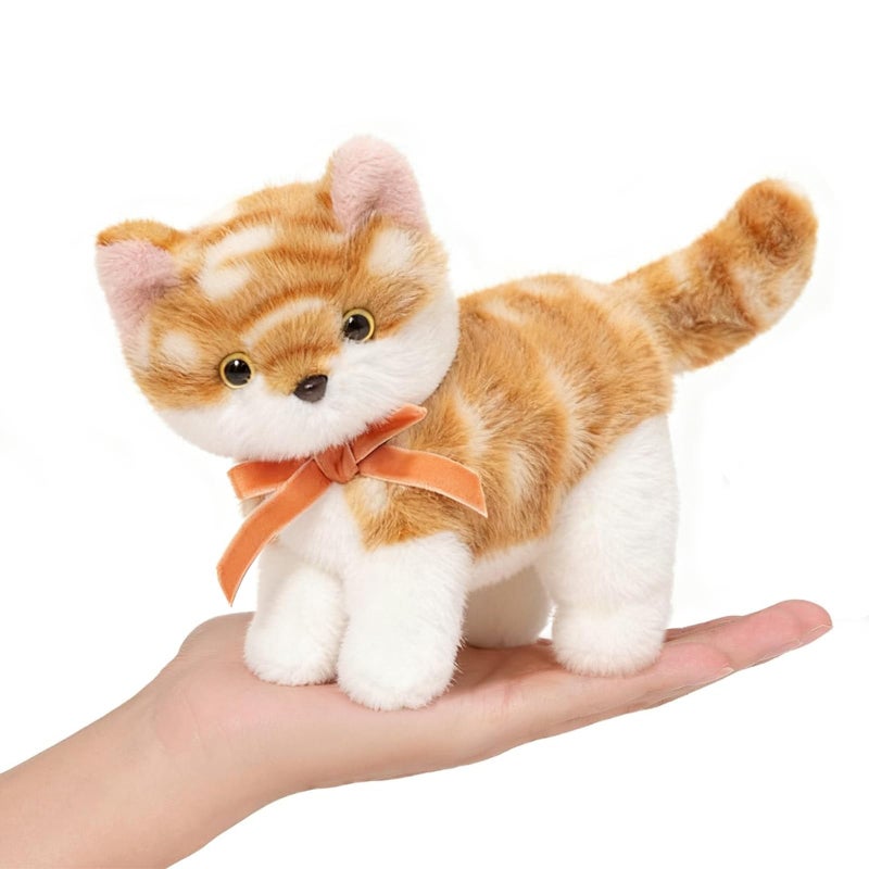 Ditucu Cat Stuffed Animals Cute Soft Kitten Plush Doll Small Kitty Plushies Toys Gifts for Kids Brown 6 inch - Image 1