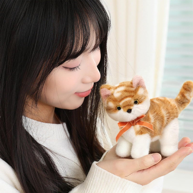 Ditucu Cat Stuffed Animals Cute Soft Kitten Plush Doll Small Kitty Plushies Toys Gifts for Kids Brown 6 inch - Image 2
