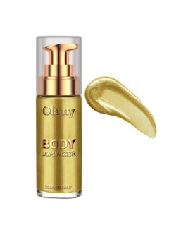FirstFly Liquid Illuminator Firstfly Body Highlighter Makeup Smooth Shimmer Glow Liquid Foundation for Face  Body02 Metallic Gold 