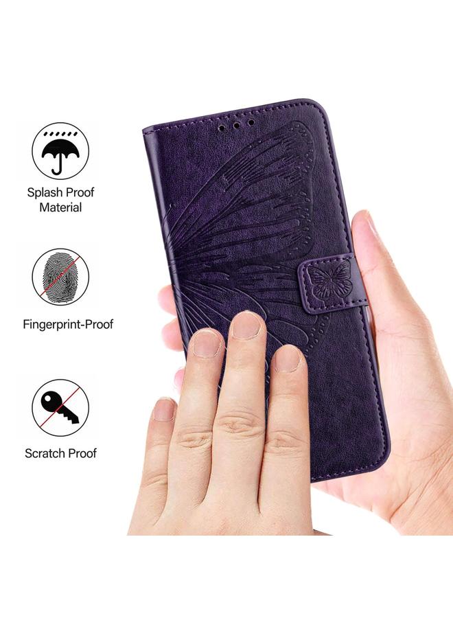 S-TOP Case For Honor X9C Smart Global Embossed Butterfly Leather Phone Case - Image 5