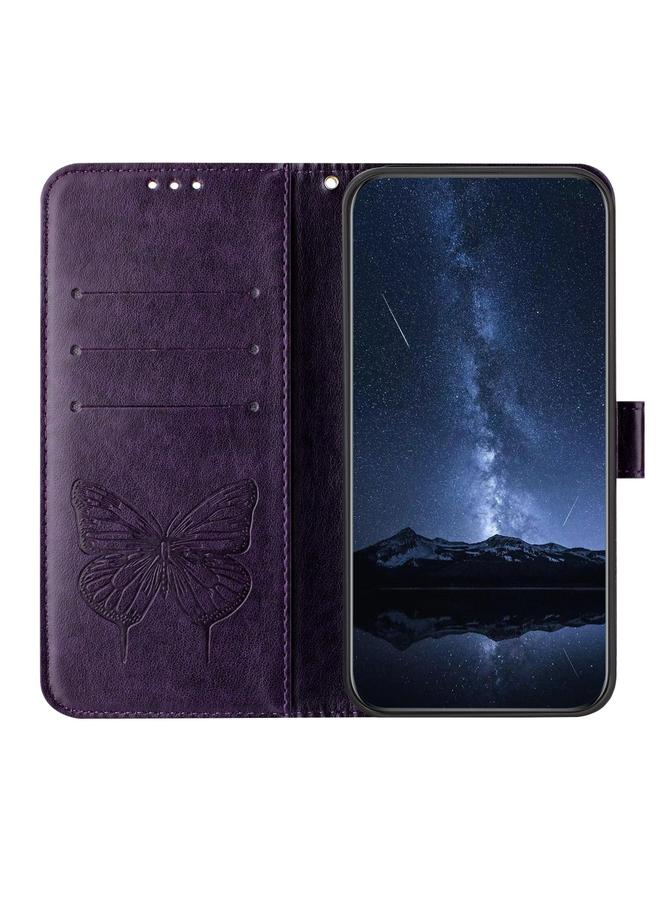 S-TOP Case For Honor X9C Smart Global Embossed Butterfly Leather Phone Case - Image 3