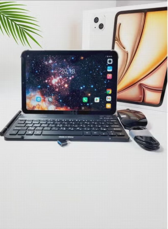 M41 Smart Android Kids Tablet 10.1-Inch Display Dual SIM With Bluetooth Keyboard Pink