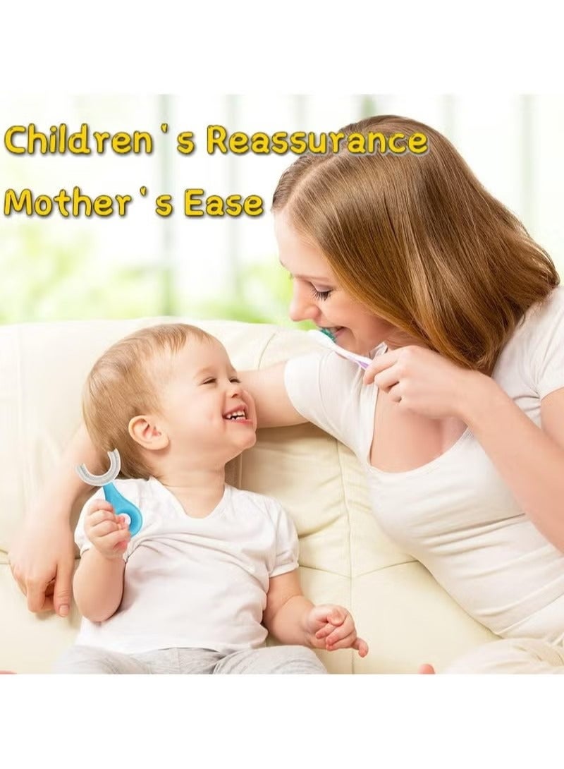 2 PCS U-Shaped Toothbrush Kids, Manual Whole Mouth for Age 2-6, 360° Oral Teeth Cleaning Design - Image 5