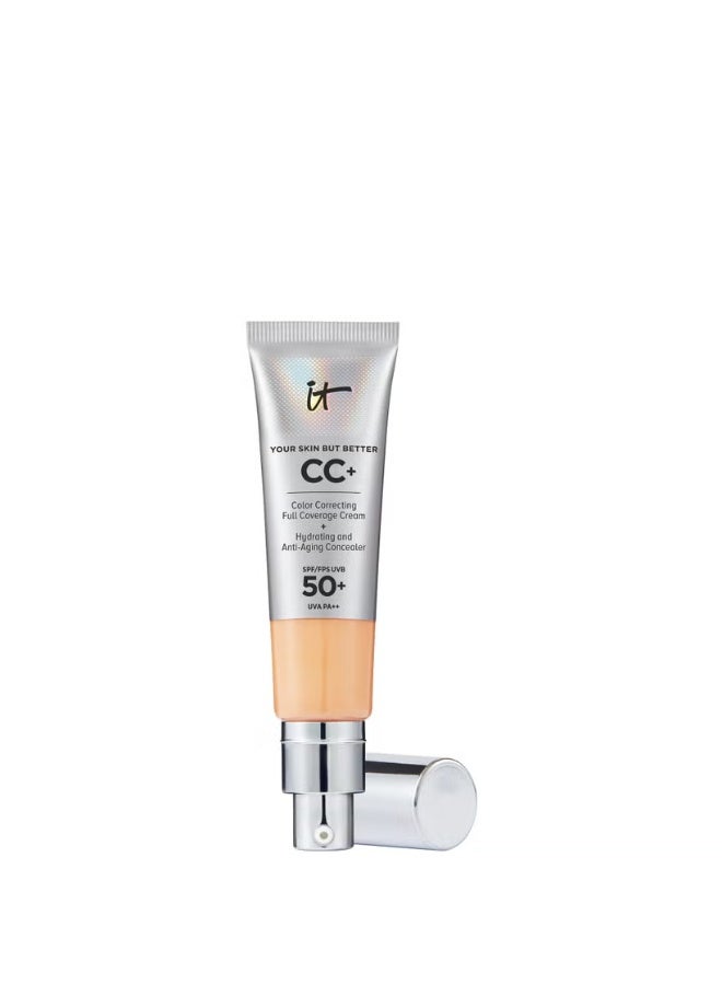 آي كوزمتيكس كريم CC+ من IT Cosmetics Your Skin But Better مع عامل حماية من الشمس SPF50 - متوسط ​​محايد - Image 1