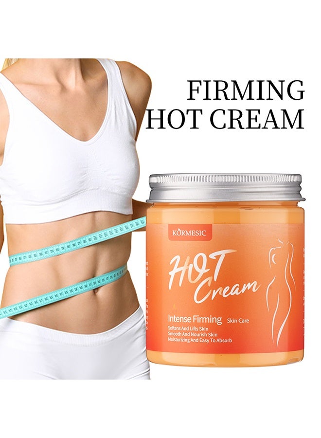 Kormesic كريم حرق الدهون في البطن 250 غرام ، كريم ساخن مكثف ، كريم ساخن مضاد للسيلوليت ، كريم بلاستيكية الجسم ، يهدرات ويعزز المرونة للأذراع والفخذين والبطن - Image 5