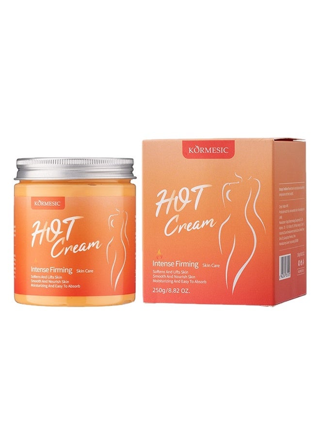 Kormesic كريم حرق الدهون في البطن 250 غرام ، كريم ساخن مكثف ، كريم ساخن مضاد للسيلوليت ، كريم بلاستيكية الجسم ، يهدرات ويعزز المرونة للأذراع والفخذين والبطن - Image 1