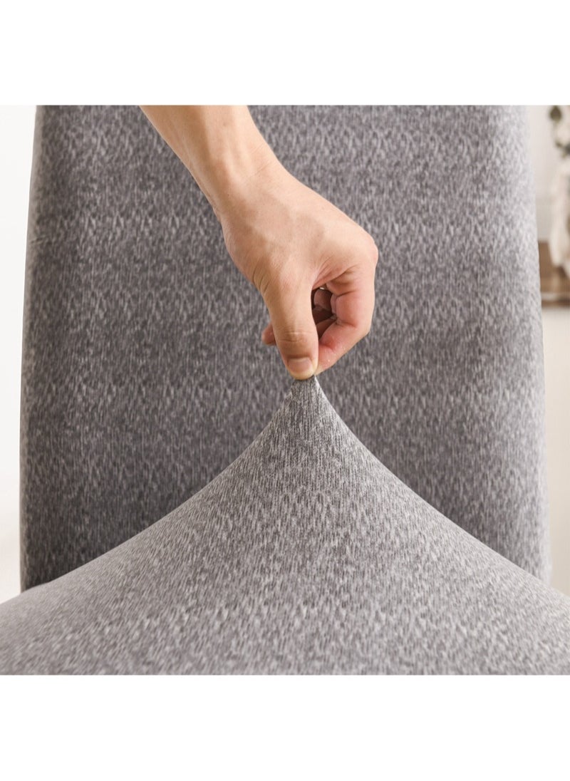 Sharpdo - 6-Piece Set Modern Simple Dyed Elastic One-Piece Chair Cover For All Seasons - Image 1