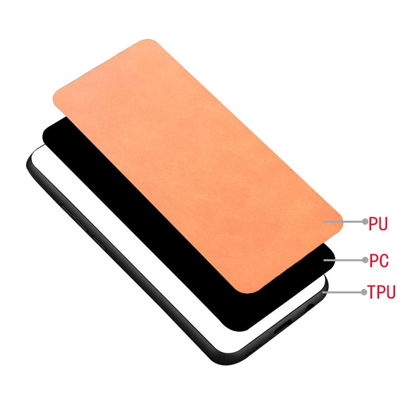 HuHa Case Cover For Oppo Find X2 Pro Shockproof Sewing Cow Pattern Skin PC + PU + TPU Case(Orange) - Image 5