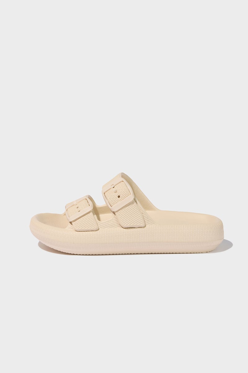 DeFacto Beige Boy Boy High Sole Double Band Eva Slippers Casual - Image 2