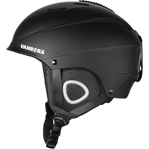 VANRORA Ski Helmet, Snowboard Helmet - Black, S - Image 1