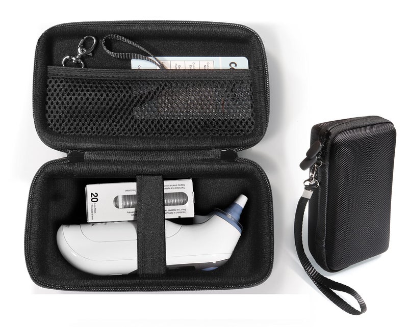 CaseSack Case for Ear/Infrared Thermometer: Braun ThermoScan 7, 7+, 5 IRT6500, 3 Braun Digital Ear Thermometer; iProven, iHealth, MILDSIX, KDT, EasyEast, CandyCare, LAMIG, Hugum, GoodBaby, Famidoc - Image 1