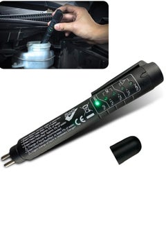 ShebSheb Brake Fluid Liquid Tester Pen with 5 LED Indicators, Calibrated For DOT3 DOT4 Brake Fluid  - Image 1