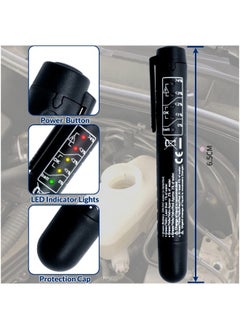 ShebSheb Brake Fluid Liquid Tester Pen with 5 LED Indicators, Calibrated For DOT3 DOT4 Brake Fluid  - Image 2