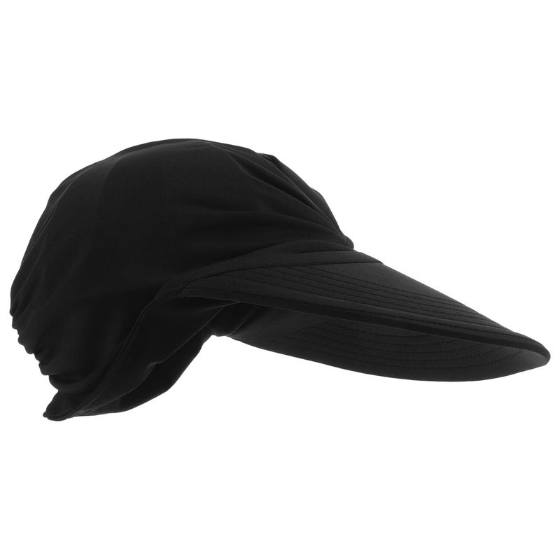 Black Wide Brim Sun Visor Hat for Women UV Protection Cooling Summer Beach Outdoor - Image 2