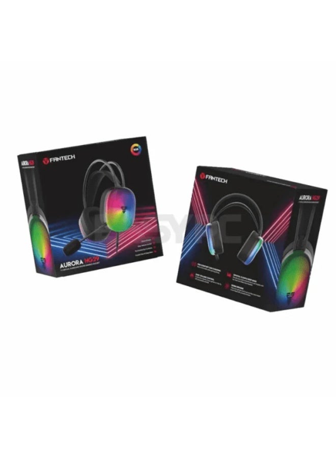 FANTECH HG29 Aurora USB 7.1 Surround Sound Gaming Headset RGB Lighting - Image 5