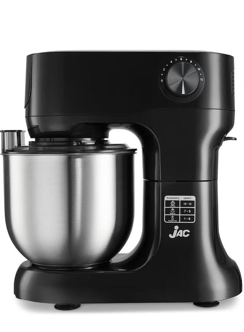 Jac Stand mxer, 5.5 liters, 1200 watts, black color from Jac - Image 1