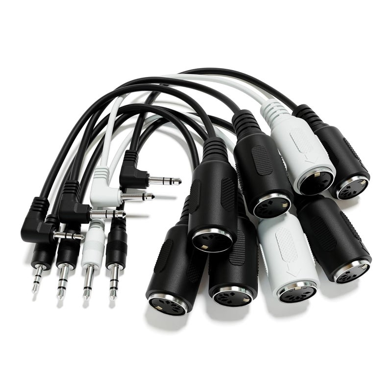 ExcelValley Female DIN MIDI Adapter Breakout Conversion Cable - Mini/Micro Jack [Straight | B-3.5mm] - Image 5