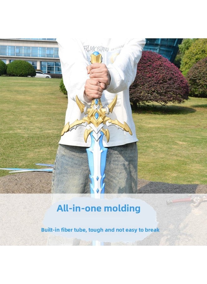 Generic - Kids Toy Sword Boy Sword Medieval Knight Sword Model PU Rubber Soft Props COS Sword Props-Specifications:[soft Rubber Material] 80cm Sword Of Wolf King - Image 1