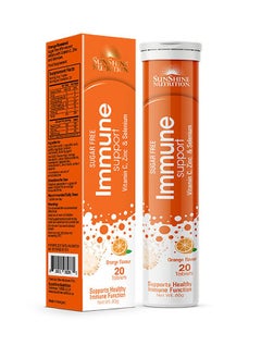 SUNSHINE NUTRITION N Immune Support Orange Efferv 20 Tabs 2 Valuepack  - Image 1