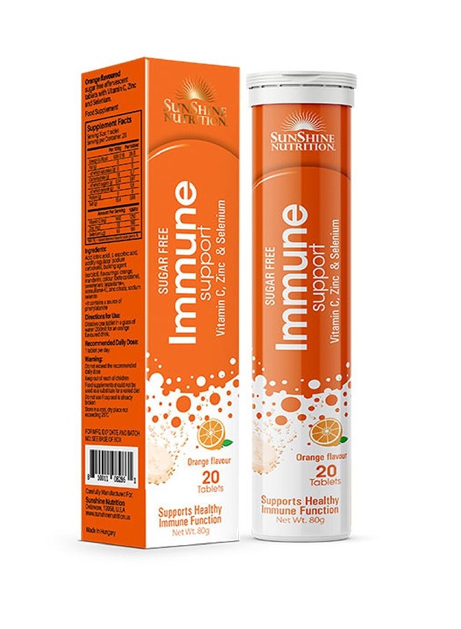 SUNSHINE NUTRITION ن دعم المناعة برتقال فوار 20 قرص 2 عبوة قيمة - Image 1