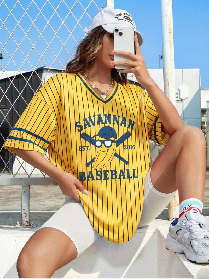 MYHALF Baseball Jersey Shirts for Women - Baseball Savannahv T-Shirts Funny Game Day Fan Clothes Tops - Image 3