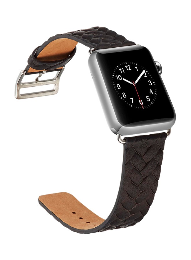 ISank Woven Texture Replacement Band For Apple Watch Series 3/2/1 Black - Image 4