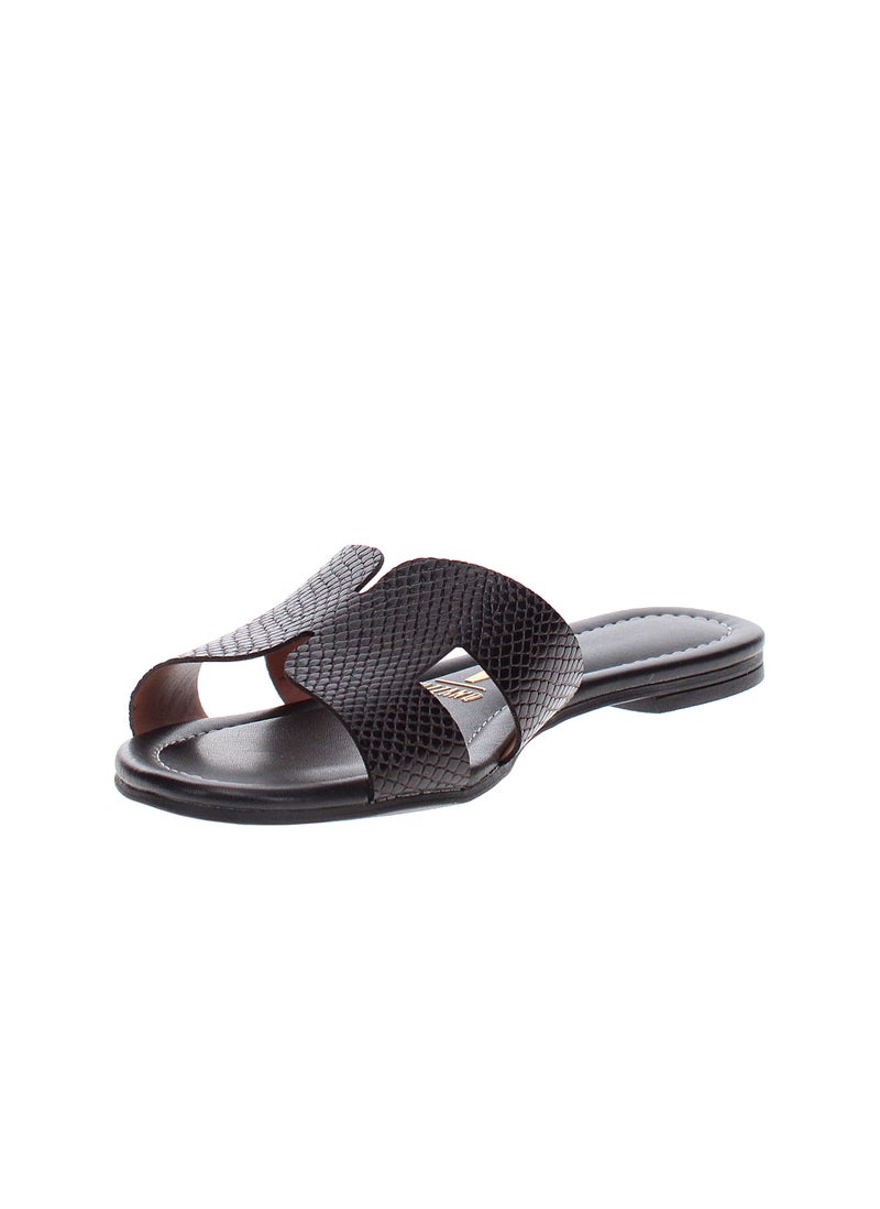 Vizzano Ladies Flat Sandals Black | Made In Brazil - Image 2