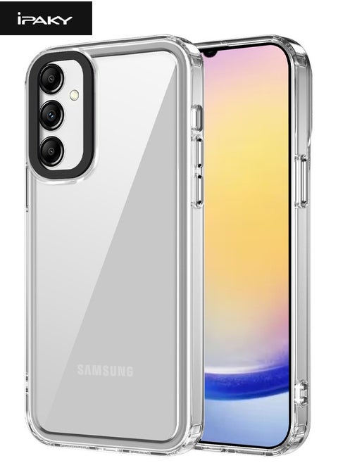 Samsung Galaxy A25 5G Cover, Mixed Material Slim Case Cover,  [Anti Drop][Anti Slip][Shockproof][Non-Stick Fingerprint] Protective Case for Samsung Galaxy A25 5G, Clear