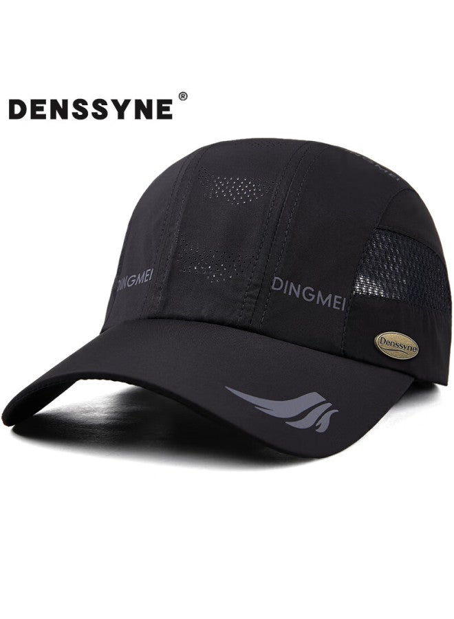 Denssyne Quick Dry Mesh Baseball Cap For Men, Summer Sun Hat For Marathon Running Sports, Breathable And Sun Protection - Image 1