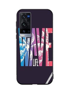 Protective Case Cover For Vivo X60 Pro Plus Wave Design Multicolour