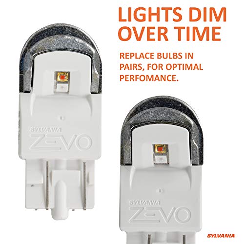 Sylvania سيلفانيا - 7444 T20 زيفو لمبة LED برتقالية - لمبة LED ساطعة، مثالية لأضواء المنتزه والدوران (تحتوي على 2 لمبة) - Image 2
