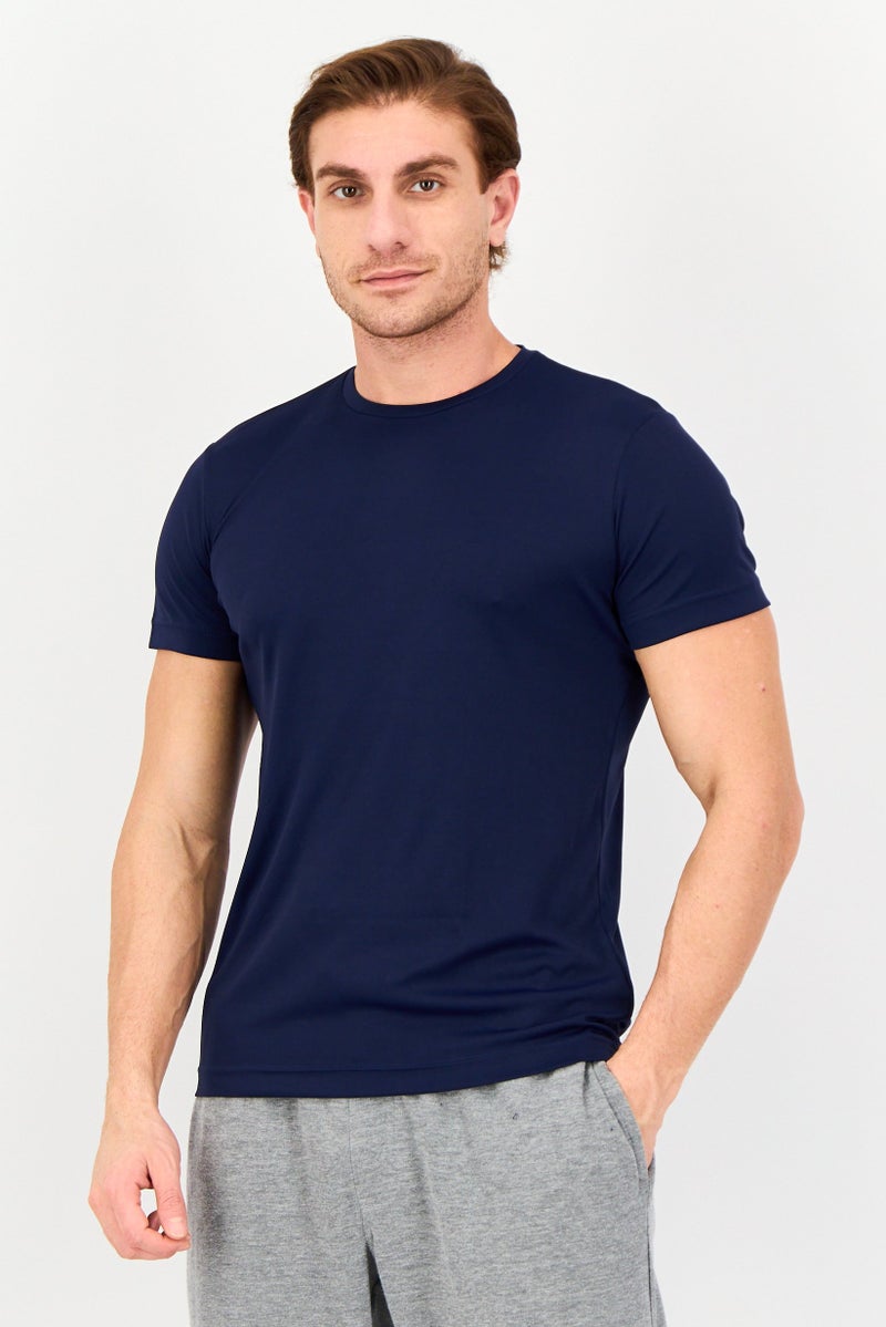 PUMA Men Sportswear Fit Short Sleeve Outdoor T-Shirt, Navy - Image 1