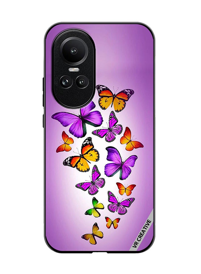 VR CREATIVE Protective Case Cover For Oppo Reno 10 Pro Mix Butterflies Design Multicolour - Image 1