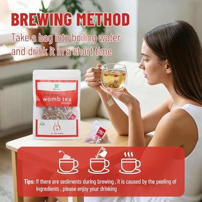 Wins Town Womb Tea, Herbal Tea for Women's Health, Support Uterus Clean and Detox, 10 Tea Bags - Image 5