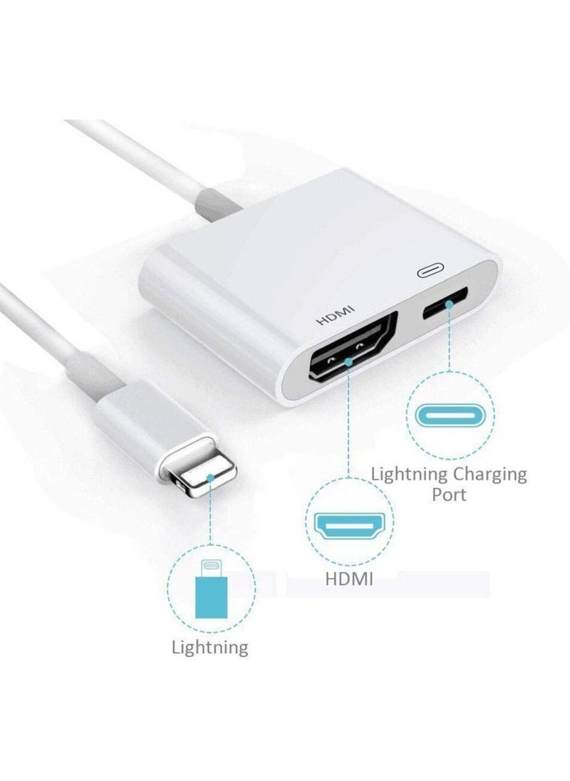 Generic Lightning to HDMI,Apple MFi Certified Lightning to Digital AV Adapter,1080P Audio & 4K Video HDMI Sync Screen Connector with Charging Port for iPhone 11/XS/XR/X/8 7  - Image 3