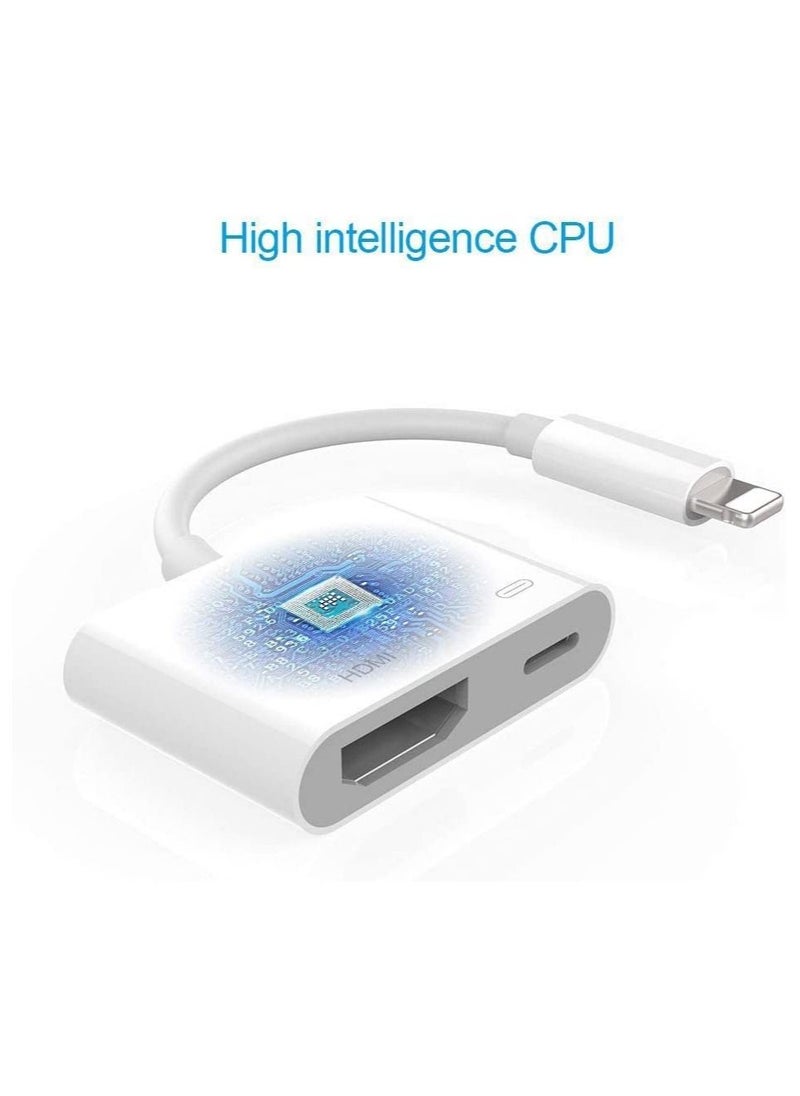 Generic Lightning to HDMI,Apple MFi Certified Lightning to Digital AV Adapter,1080P Audio & 4K Video HDMI Sync Screen Connector with Charging Port for iPhone 11/XS/XR/X/8 7  - Image 2
